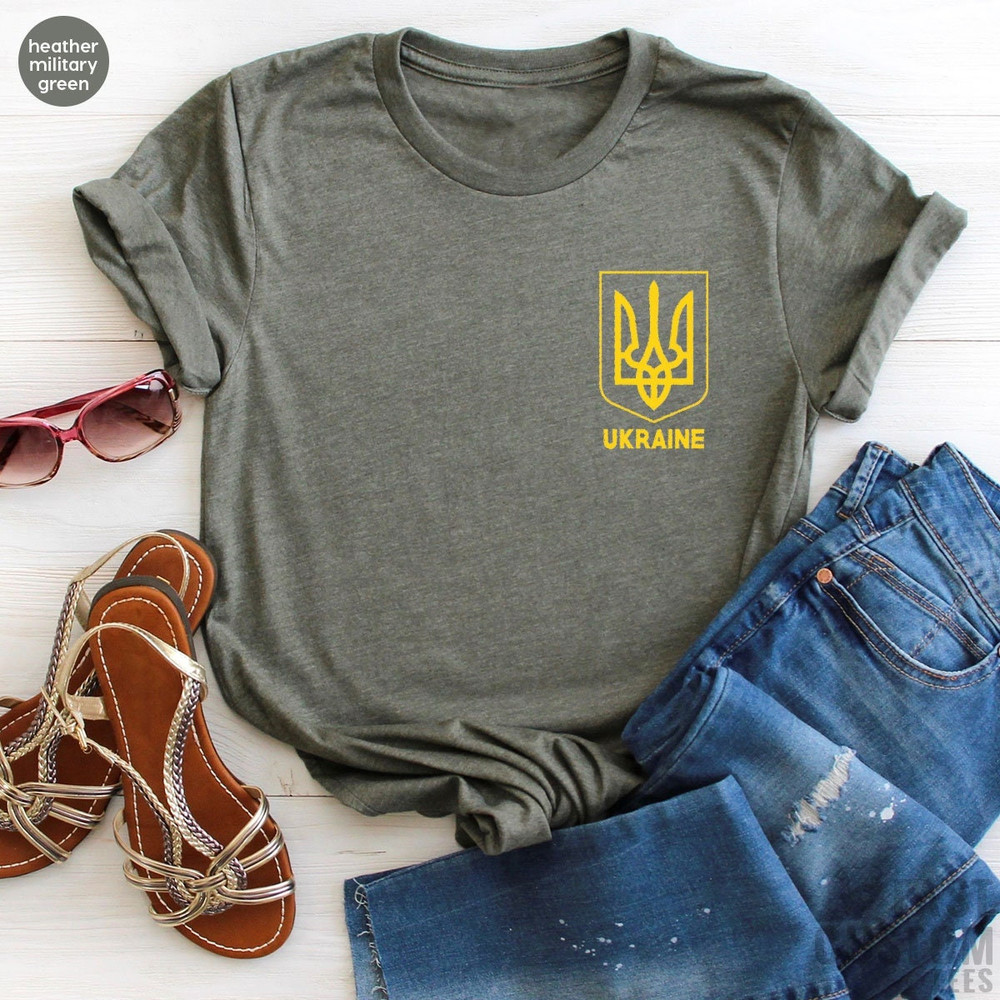 Pocket Ukraine Shirt, Ukrainian Shirt, Pocket Ukraine Tee, Zelensky Shirt, Proud Ukrainian, Stand with Ukraine Shirt, Pocket Ukraine Shirt - 1.jpg