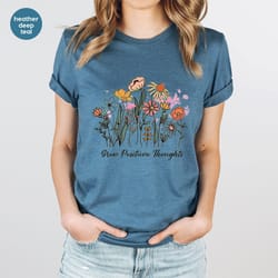 positive shirt, inspirational t-shirt, flower sweatshirt, motivational tees, floral shirt for women, gift for her, plant