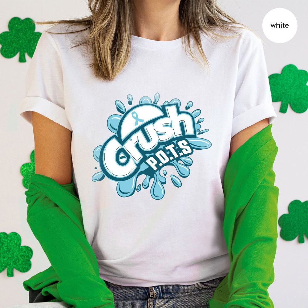 POTS Warrior Gift, POTS Awareness Graphic Tees, Postural Orthostatic Tachycardia Syndrome, Chronic Illness Outfit, Awareness Month Clothing - 5.jpg