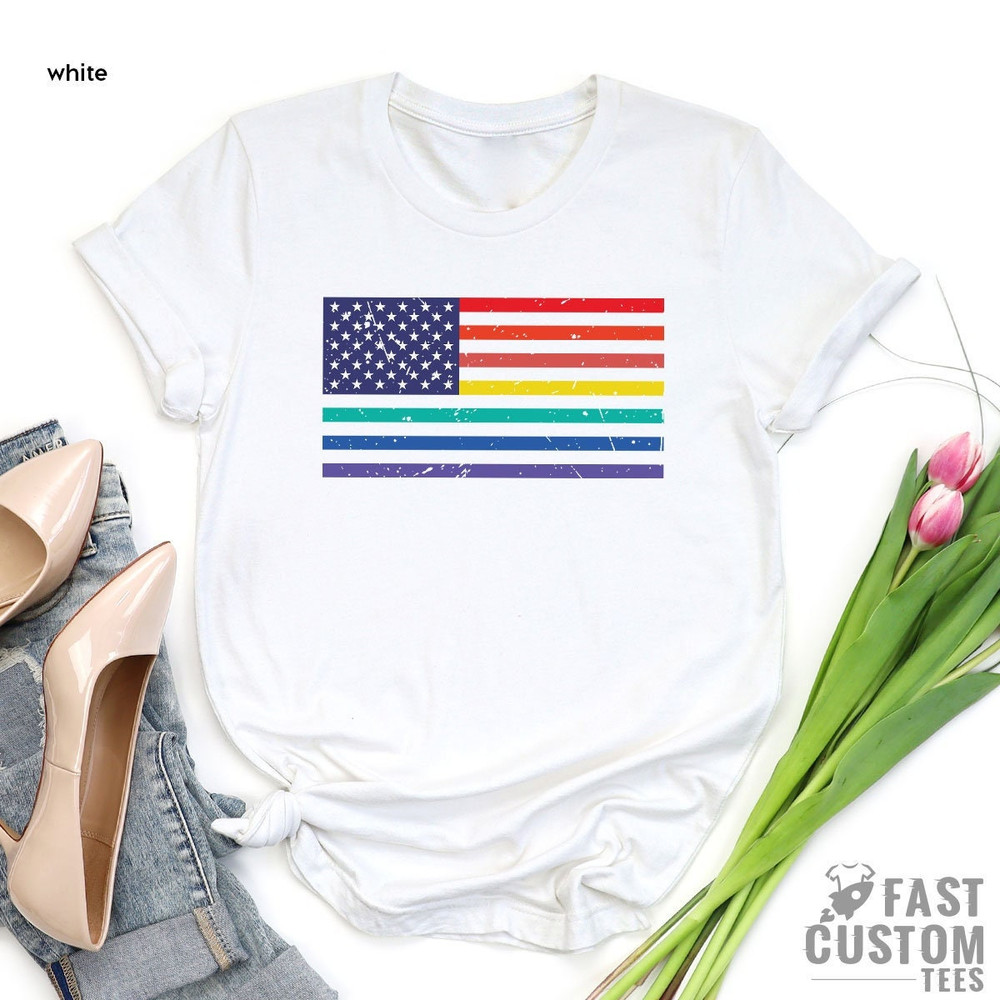Pride Shirt, LGBT Shirt, American LGBT Flag Shirt, Trans Shirt, Bisexual Shirt, Lgbt Flag Shirt, LGBTQ Shirt, Lesbian Gift, Trans T-Shirt - 3.jpg