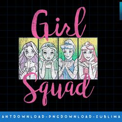 disney princess girls squad group shot retro graphic t-shirt png, sublimate, digital print