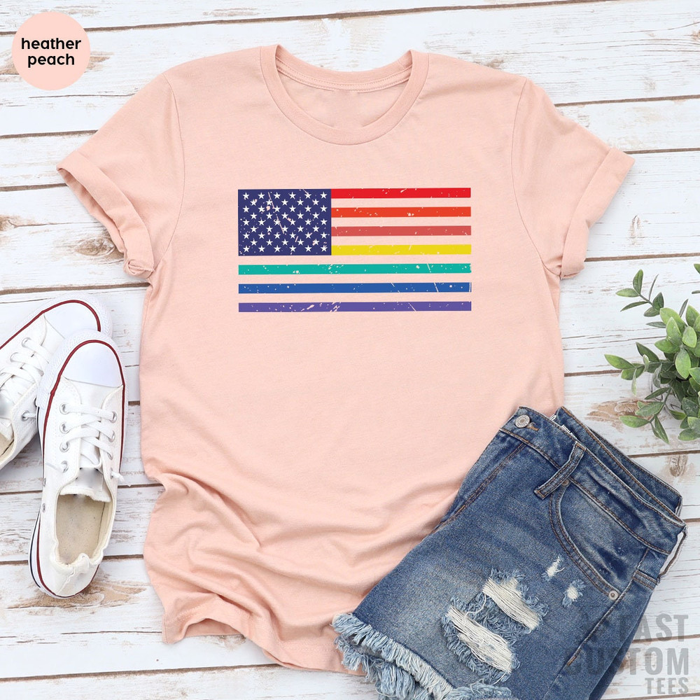 Pride Shirt, LGBT Shirt, American LGBT Flag Shirt, Trans Shirt, Bisexual Shirt, Lgbt Flag Shirt, LGBTQ Shirt, Lesbian Gift, Trans T-shirt - 5.jpg