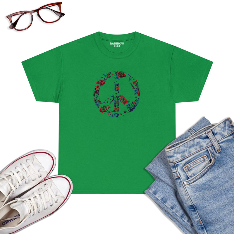 Floral-Peace-Sign-American-4th-Of-July-Patriotic-T-Shirt-Irish-Green.jpg