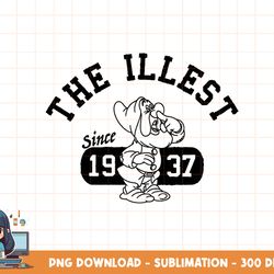 disney snow white sneezy the illest since 1937 png, sublimation, digital print