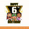 WWE Happy 6th Birthday Wrestler Emojis T-Shirt copy.jpg