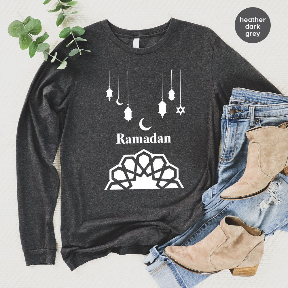 Ramadan Hoodies and Sweaters, Gift for Muslim, Religious Crewneck Sweatshirt, Fasting Long Sleeve Shirts, Retro Faith Hooded, Gift for Her - 2.jpg