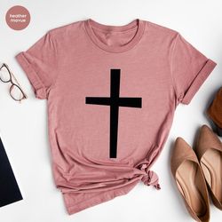 religious gifts, christian apparel, cross shirt for men, christian cross shirts for women, faith cross shirt, cross shir