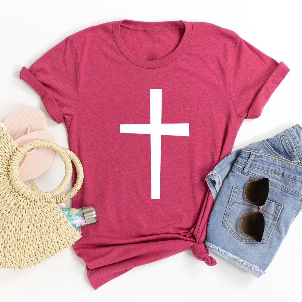 Religious Gifts, Christian Apparel, Cross Shirt For Men, Christian Cross Shirts For Women, Faith Cross Shirt, Cross Shirt For Christian Teen - 8.jpg