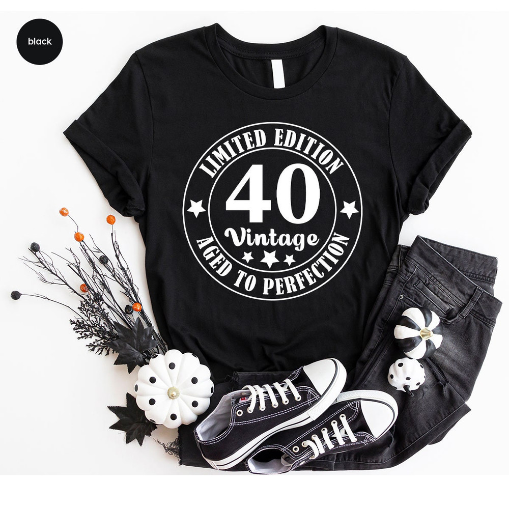 Retro 40th Birthday Shirt, 40th Birthday Gifts for Men, Unisex 40th Birthday Party Shirts, Vintage Birthday Outfit, Dad Birthday Gift - 6.jpg