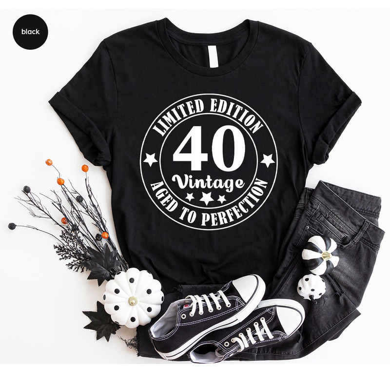 Retro 40th Birthday Shirt, 40th Birthday Gifts for Men, Unisex 40th Birthday Party Shirts, Vintage Birthday Outfit, Dad Birthday Gift - 6.jpg