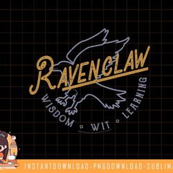 harry potter ravenclaw wisdom wit learning logo png, sublimate, digital download