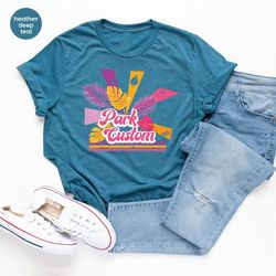 retro custom park graphic tees, aesthetic girls camping trip shirts, national park shirts for girls, custom matching gro