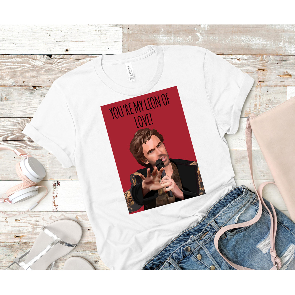 Eurovision Fire Saga Lemtov Lion Of Love Card Classic T-Shirt 78_White_White.jpg