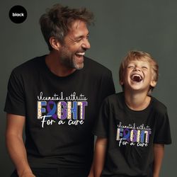 rheumatoid arthritis shirt, awareness ribbon graphic tees, family support clothing, gifts for warrior, rheumatoid arthri