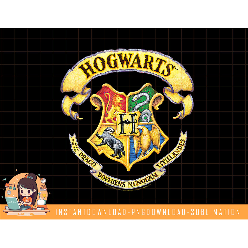 Harry Potter Rendered Hogwarts Crest png, sublimate, digital download.jpg