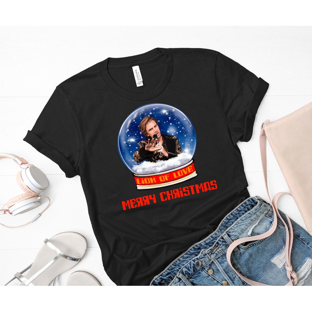 Lion of Love Fire Saga Christmas Snow Globe Essential T-Shirt 87_Black_Black.jpg