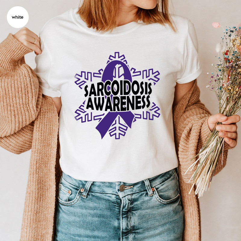 Sarcoidosis Awareness Shirt, Sarcoidosis Support Sweatshirt, Sarcoidosis Survivor T-Shirt, Awareness Gift, Stronger Than Sarcoidosis Tee - 2.jpg