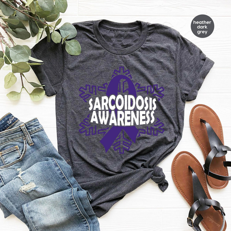 Sarcoidosis Awareness Shirt, Sarcoidosis Support Sweatshirt, Sarcoidosis Survivor T-Shirt, Awareness Gift, Stronger Than Sarcoidosis Tee - 4.jpg