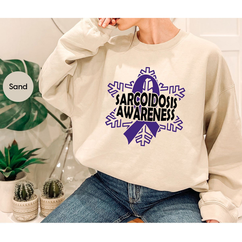 Sarcoidosis Awareness Shirt, Sarcoidosis Support Sweatshirt, Sarcoidosis Survivor T-Shirt, Awareness Gift, Stronger Than Sarcoidosis Tee - 7.jpg