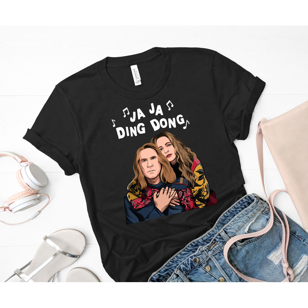 Eurovision Ja Ja Ding Dong Song Fire Saga Merch Netflix Classic T-Shirt 48_Black_Black.jpg