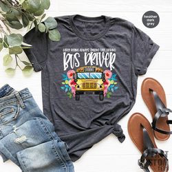 school bus driver shirt, early rising always smiling safe driving t-shirt, shirts for bus drivers, favorite bus driver g
