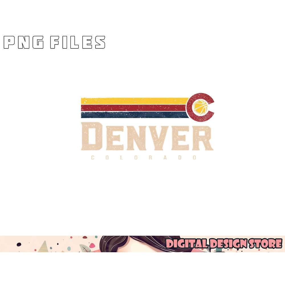 Vintage Denver Basketball CO Tee Retro B-ball Denver png, digital download copy.jpg
