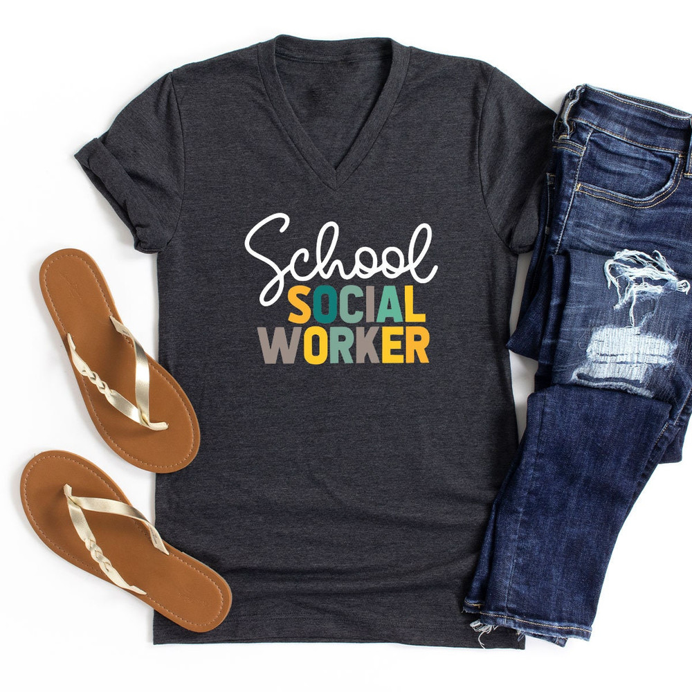 School Social Worker Shirt, Social Work T-shirts, Social Worker Appreciation, Social Worker Gift, Social Work Graduation T-shirt - 4.jpg