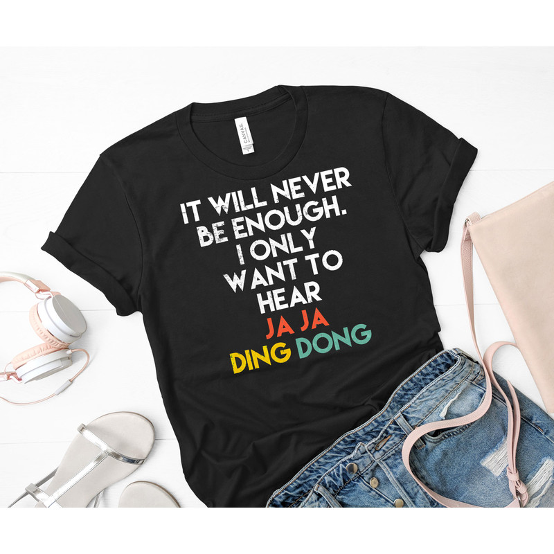 Ja Ja Ding Dong -  Fire Saga Eurovision Movie  Essential T-Shirt 62_Black_Black.jpg