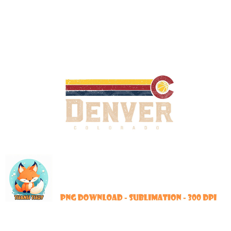 Vintage Denver Basketball CO Tee Retro B-ball Denver png, digital download copy.jpg