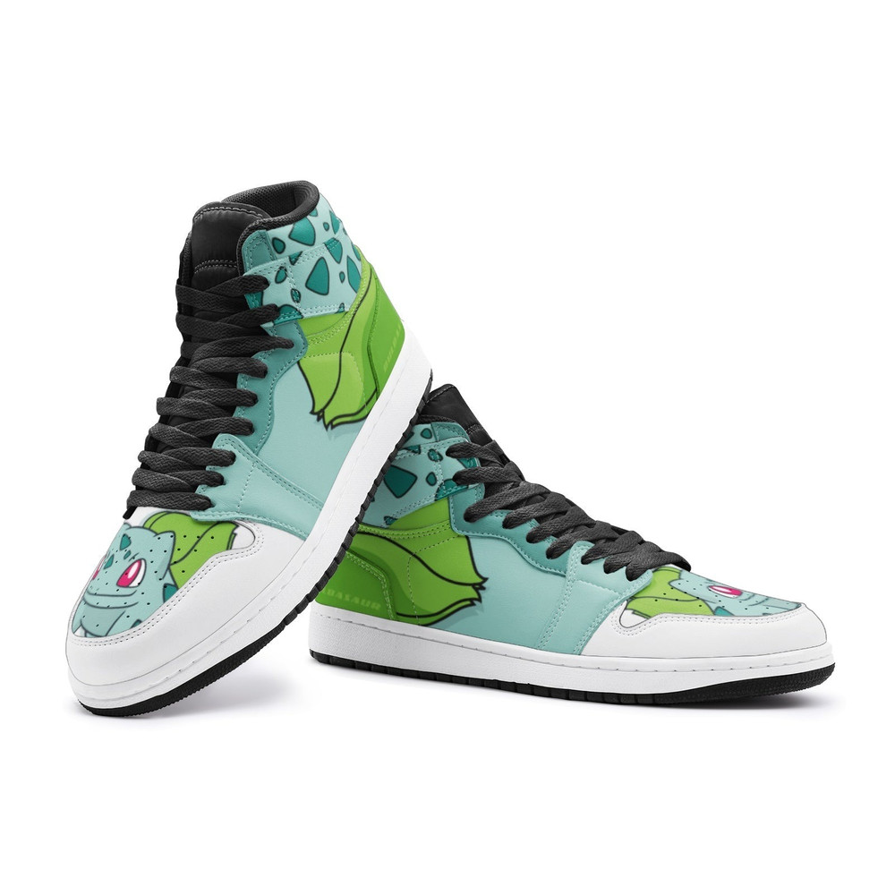 Bulbasaur Starter Pokemon JD1 Shoes, Bulbasaur Starter Pokemon Jordan 1 Shoes, Bulbasaur Starter Pokemon Shoes Sneaker
