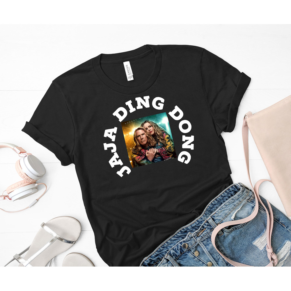 JAJA DING DONG - FIRE SAGA  ! Classic T-Shirt 64_Black_Black.jpg