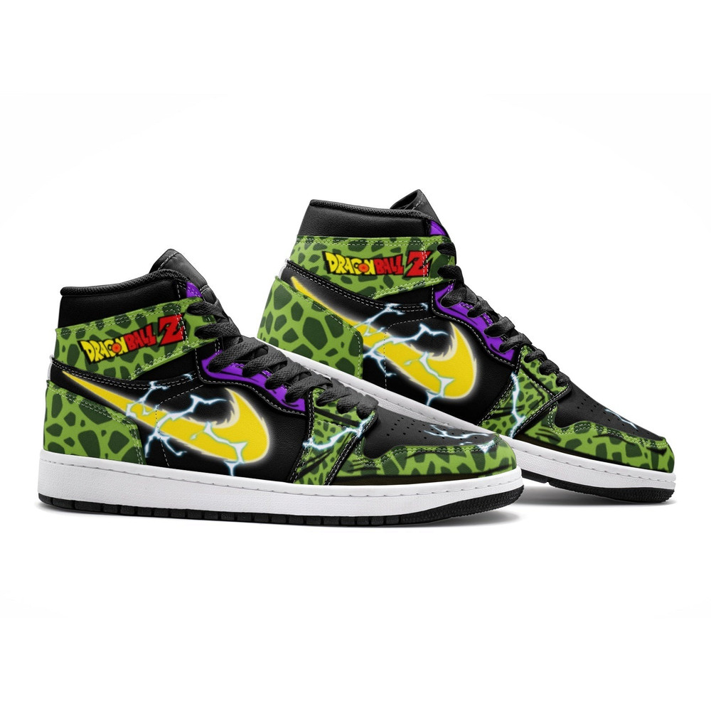 Cell Dragon Ball Z JD1 Shoes, Cell Dragon Ball Z Jordan 1 Shoes, Cell Dragon Ball Z Shoes Sneaker, Cell Dragon Ball Z