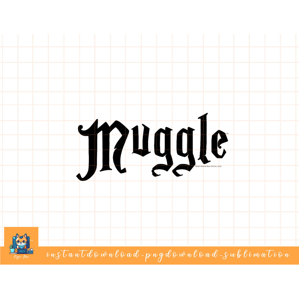 Harry Potter Muggle White png, sublimate, digital download.jpg