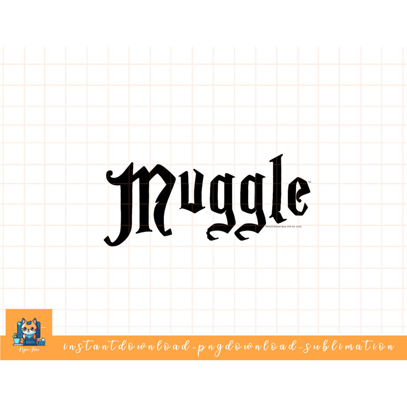 Harry Potter Muggle White png, sublimate, digital download.jpg