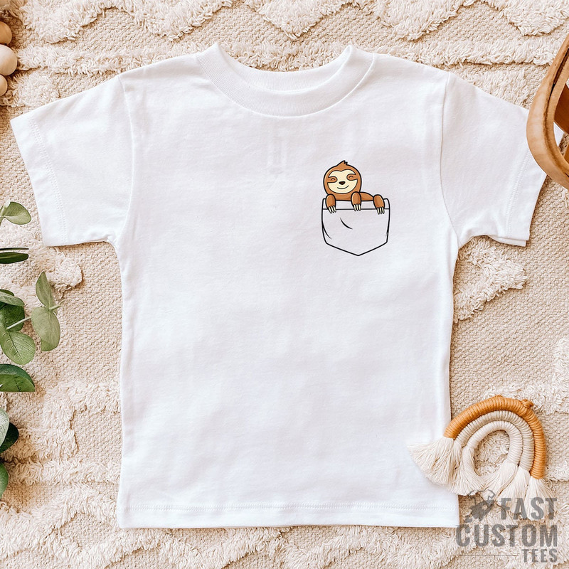 Sloth Gifts, Sloth Shirt, Pocket Sloth Shirt, Sloth Gift, Shirts for Women, Sloth Birthday, Sloth Baby Shower, Pocket Sloth Toddler Tee - 7.jpg