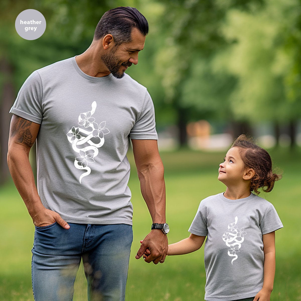 Snake Graphic Tees, Gift for Women, Floral Reptile Shirt, Cute Animal Toddler Shirts, Aesthetic Shirts for Women, Trendy Vneck TShirt - 6.jpg