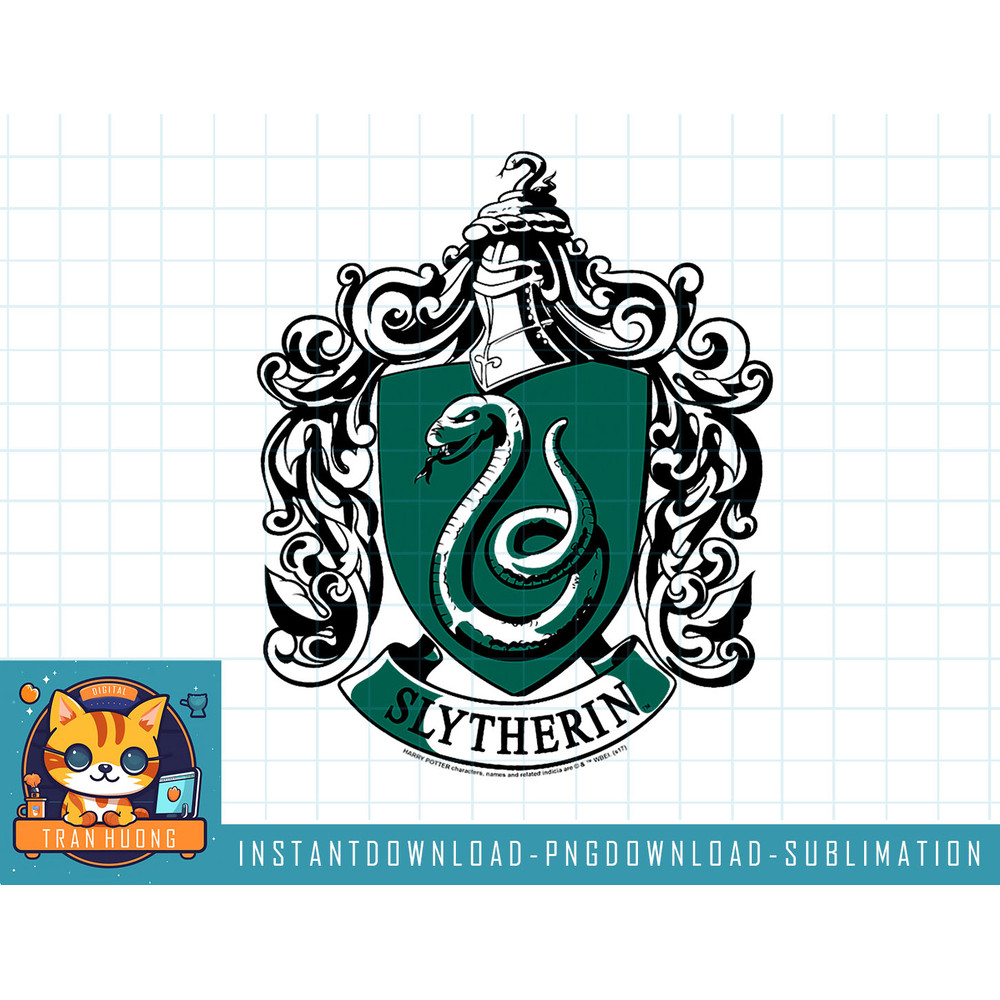 Harry Potter Slytherin Crest png, sublimate, digital download.jpg