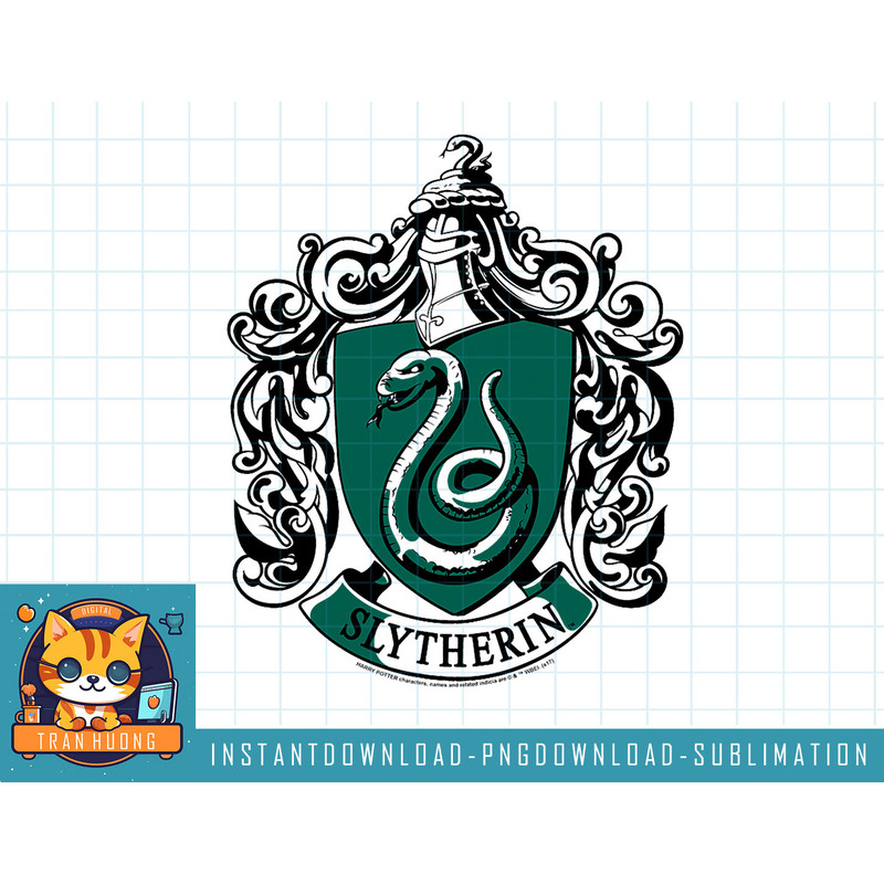 Harry Potter Slytherin Crest png, sublimate, digital download.jpg