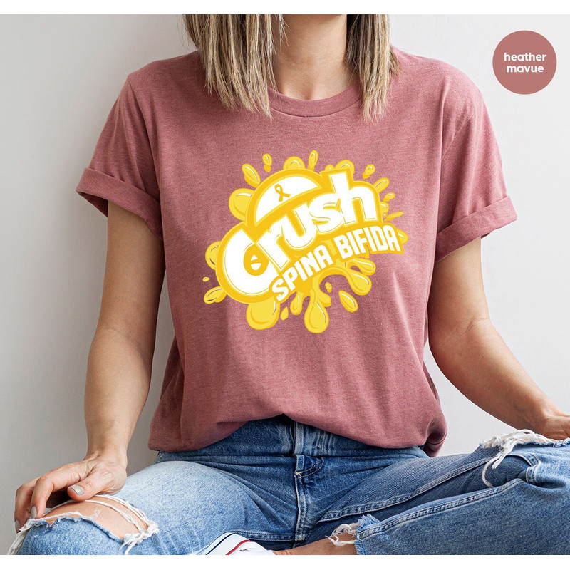 Spina Bifida Awareness Shirt, Spina Bifida Graphic Tees, Spina Bifida Support Gifts, Spina Bifida Warrior Clothing, Women VNeck TShirt - 5.jpg