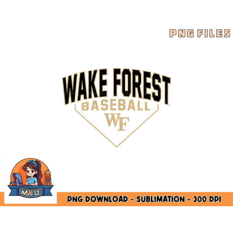 Wake Forest Demon Deacons Baseball Bullpen Black png, digital download copy.jpg