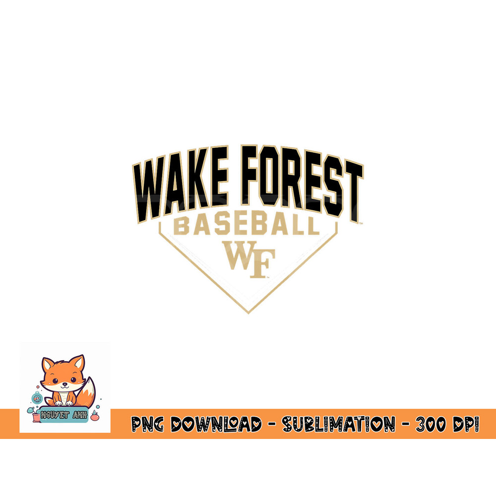 Wake Forest Demon Deacons Baseball Bullpen Black png, digital download copy.jpg