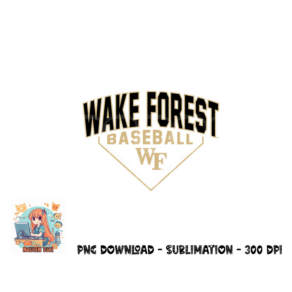 Wake Forest Demon Deacons Baseball Bullpen Black png, digital download copy.jpg