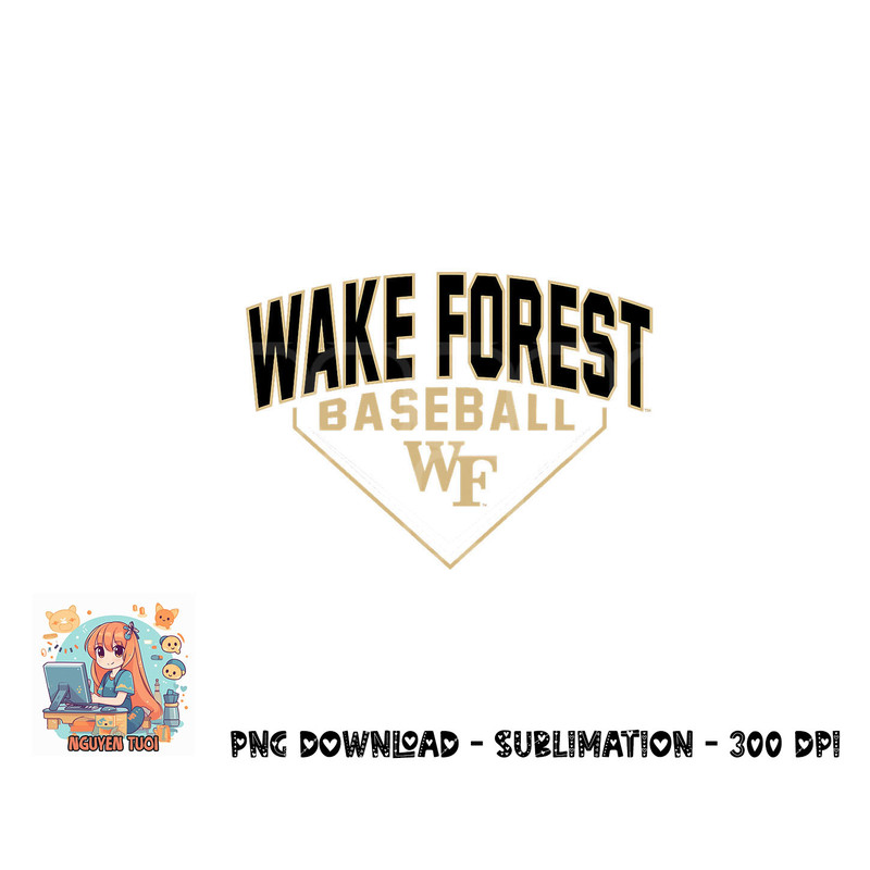 Wake Forest Demon Deacons Baseball Bullpen Black png, digital download copy.jpg
