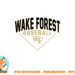 wake forest demon deacons baseball bullpen black png, digital download copy
