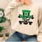 St Patricks Day Shirt, Irish T-Shirt, Skull Shirt, Shamrock Crewneck Sweatshirt, Four Leaf Clover Shirt, Graphic Tees, Gift for Him - 7.jpg
