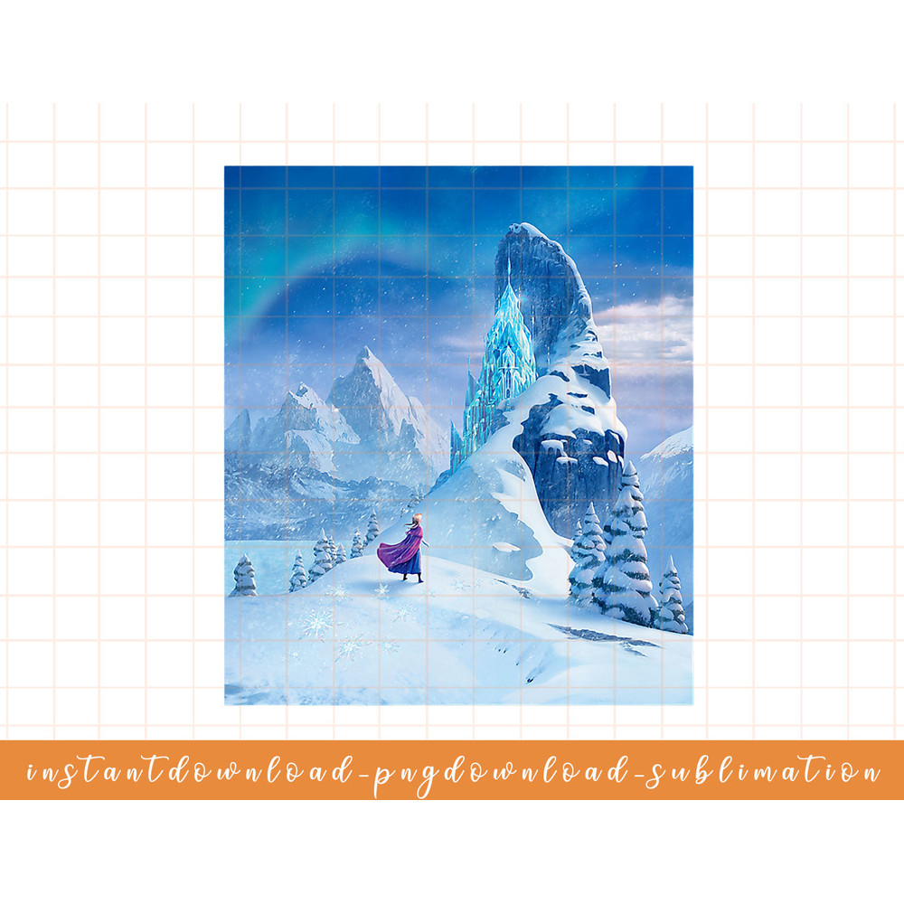 Disney Frozen Anna Ice Palace North Mountain Poster T-Shirt png, sublimate, digital download.jpg