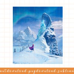 disney frozen anna ice palace north mountain poster t-shirt png, sublimate, digital download