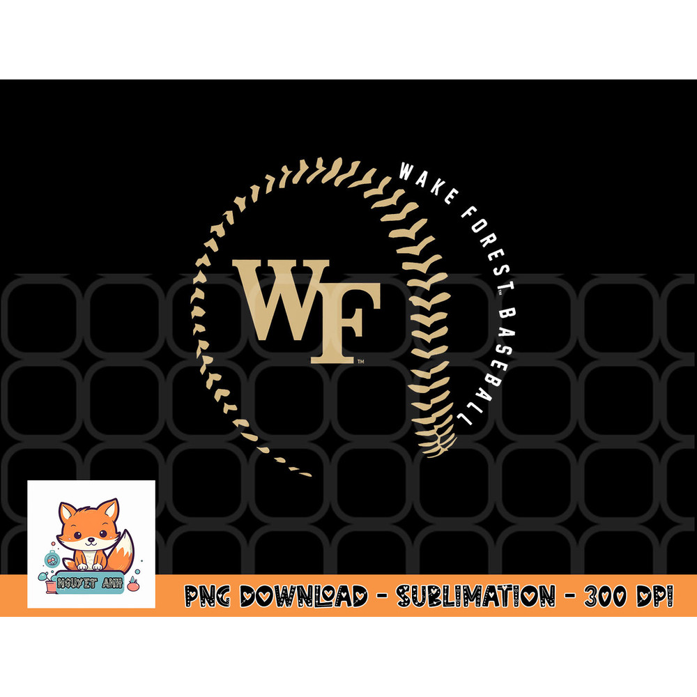 Wake Forest Demon Deacons Baseball Fastball png, digital download copy.jpg