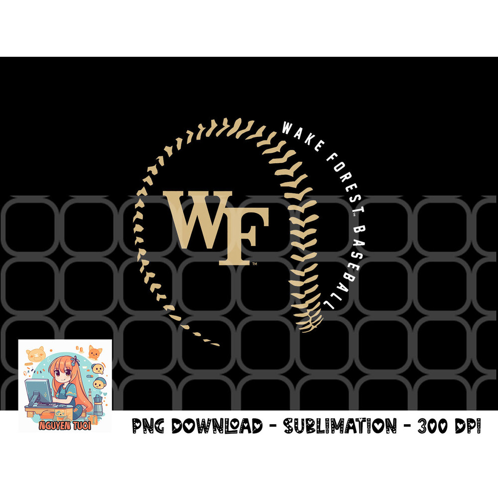 Wake Forest Demon Deacons Baseball Fastball png, digital download copy.jpg
