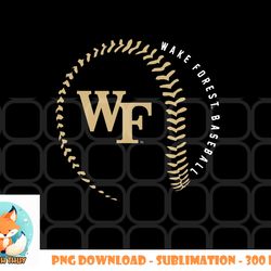 wake forest demon deacons baseball fastball png, digital download copy